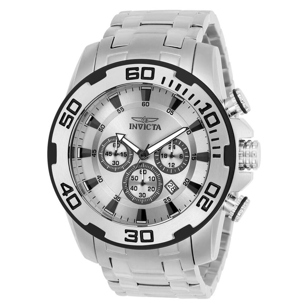 NWT Invicta 22317 Pro Diver | Chronograph | Silver | Men's Watch